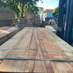 Ca. 132x Guyana Teak beschoeiingsplanken, 20x150mm, lengte 350cm
